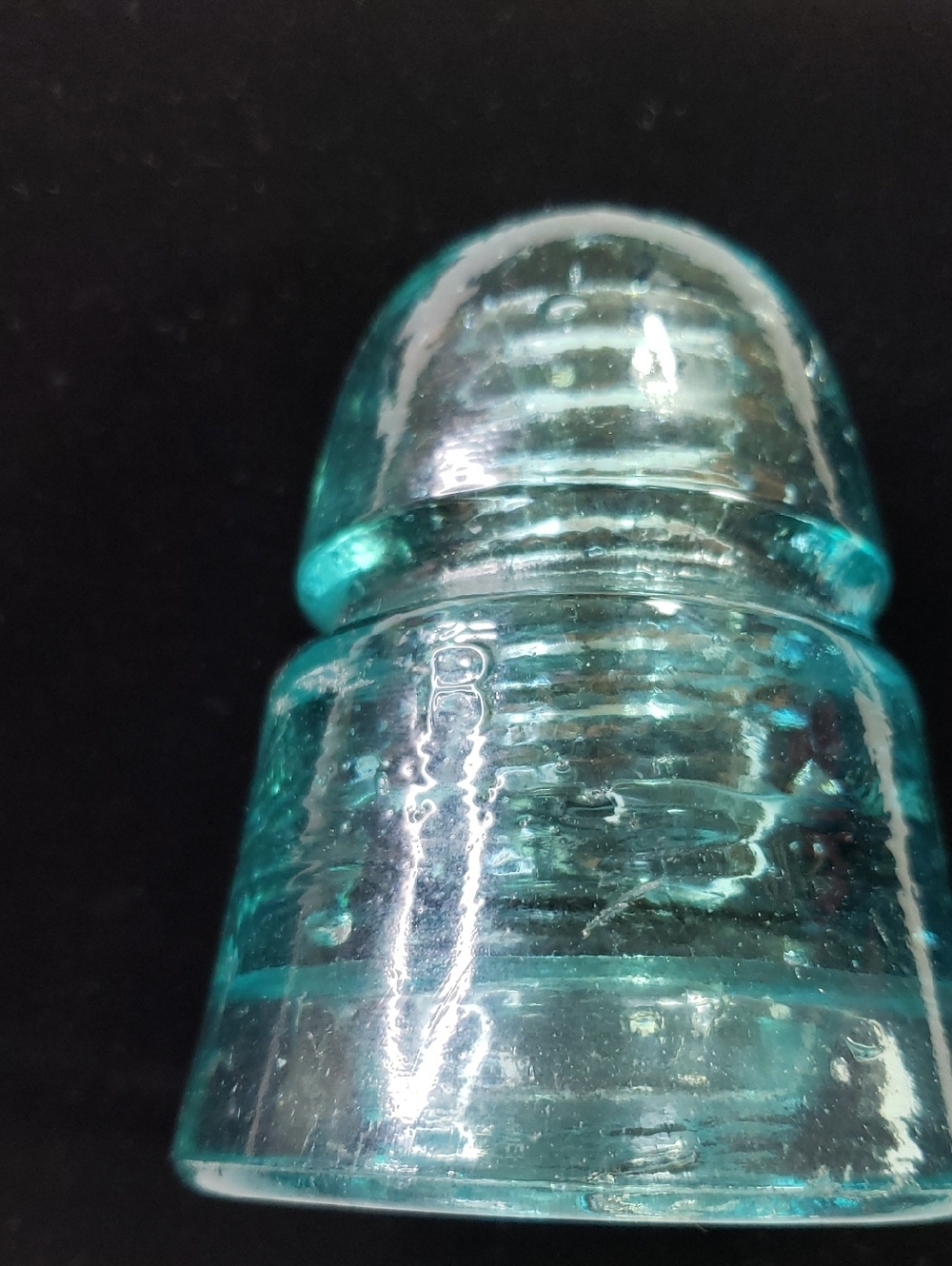 Brookfield Beehive Aqua Blue Glass Insulator